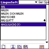 LingvoSoft Dictionary German <-> Spanish for Palm 3.2.94 screenshot